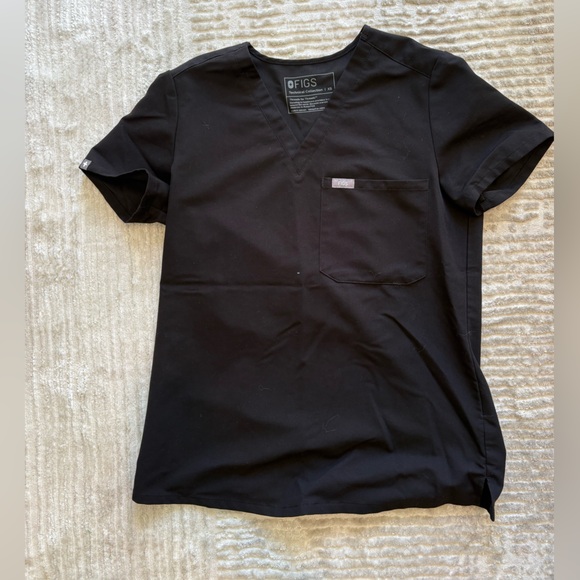 Figs Black Scrub Top and pants - Picture 1 of 3